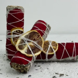 מרווה + ורדים אדומים ולימון